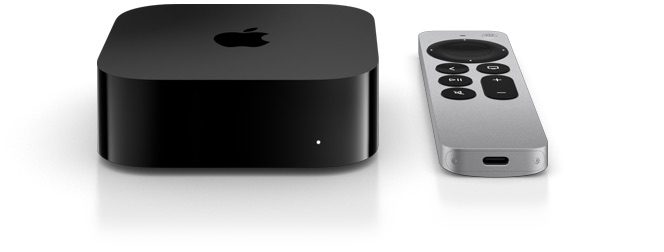 Siri Remote 2022 met usb-c en Apple TV 4K 2022