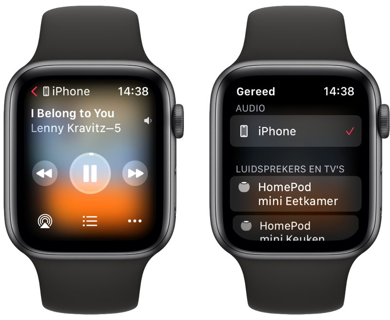 AirPlay muziek met de Apple Watch