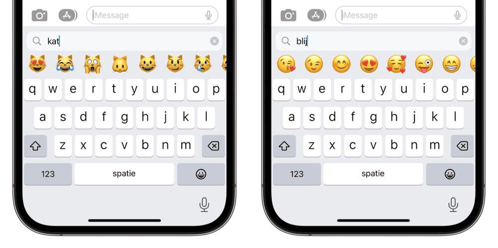 Zoeken naar emoji met tekst