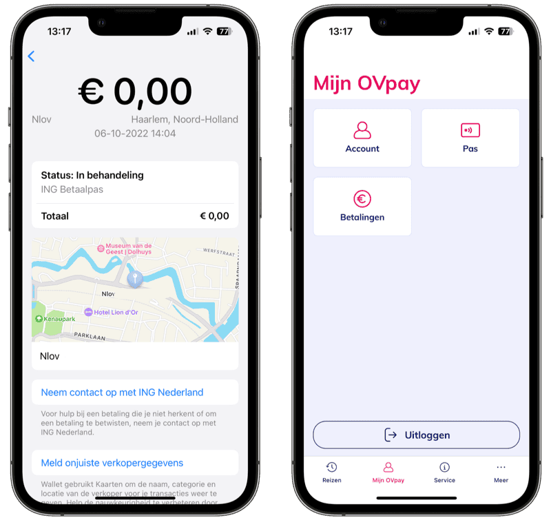 Apple Pay: reis met ov in Wallet en aparte OVpay app