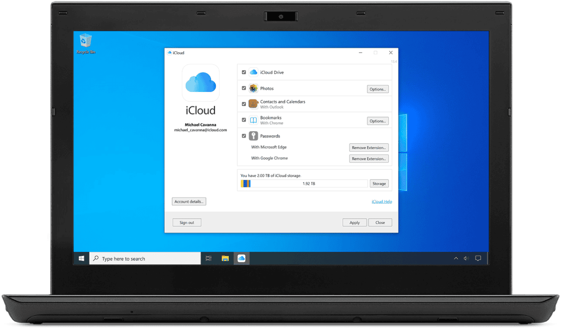 iCloud voor Windows