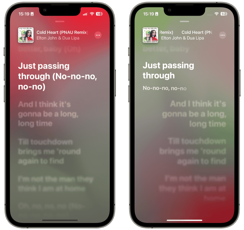 Apple Music songteksten: oud vs nieuw
