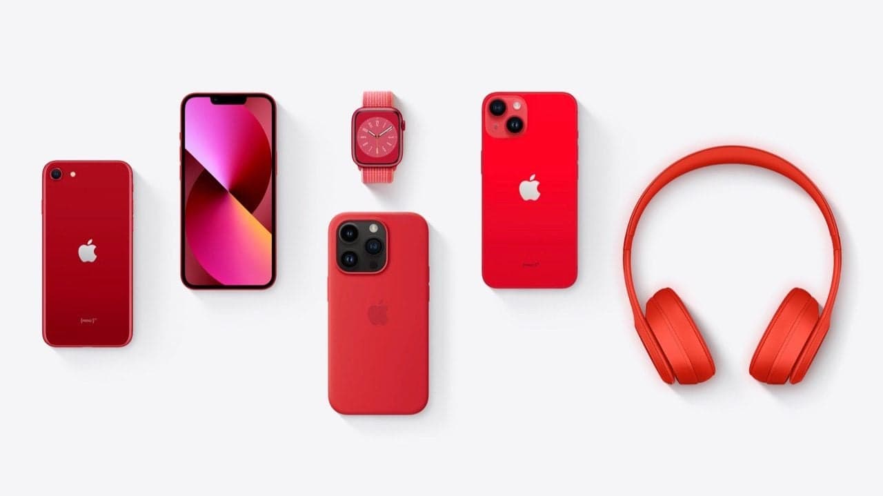 Apple (PRODUCT)RED voor World Aids Day 2022