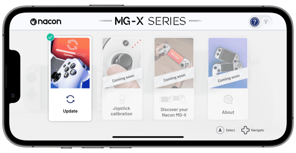 Nacon MG-X Series app