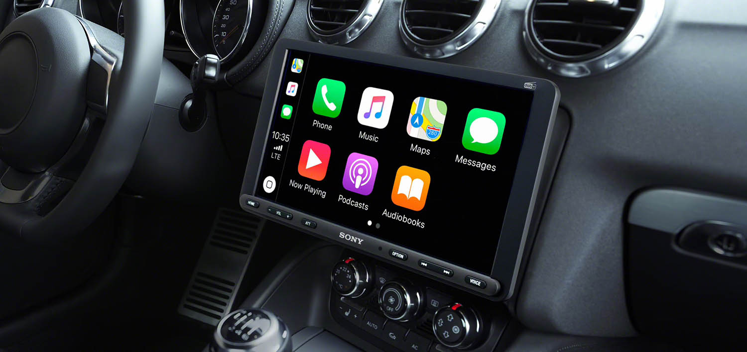 Autoradio Bluetooth Sony XAV-AX1005DB avec Apple CarPlay 6,2 tactile