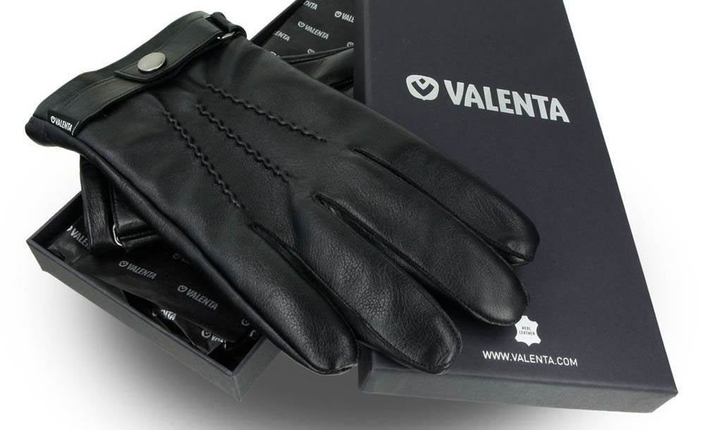 Valenta lederen touchscreen handschoenen