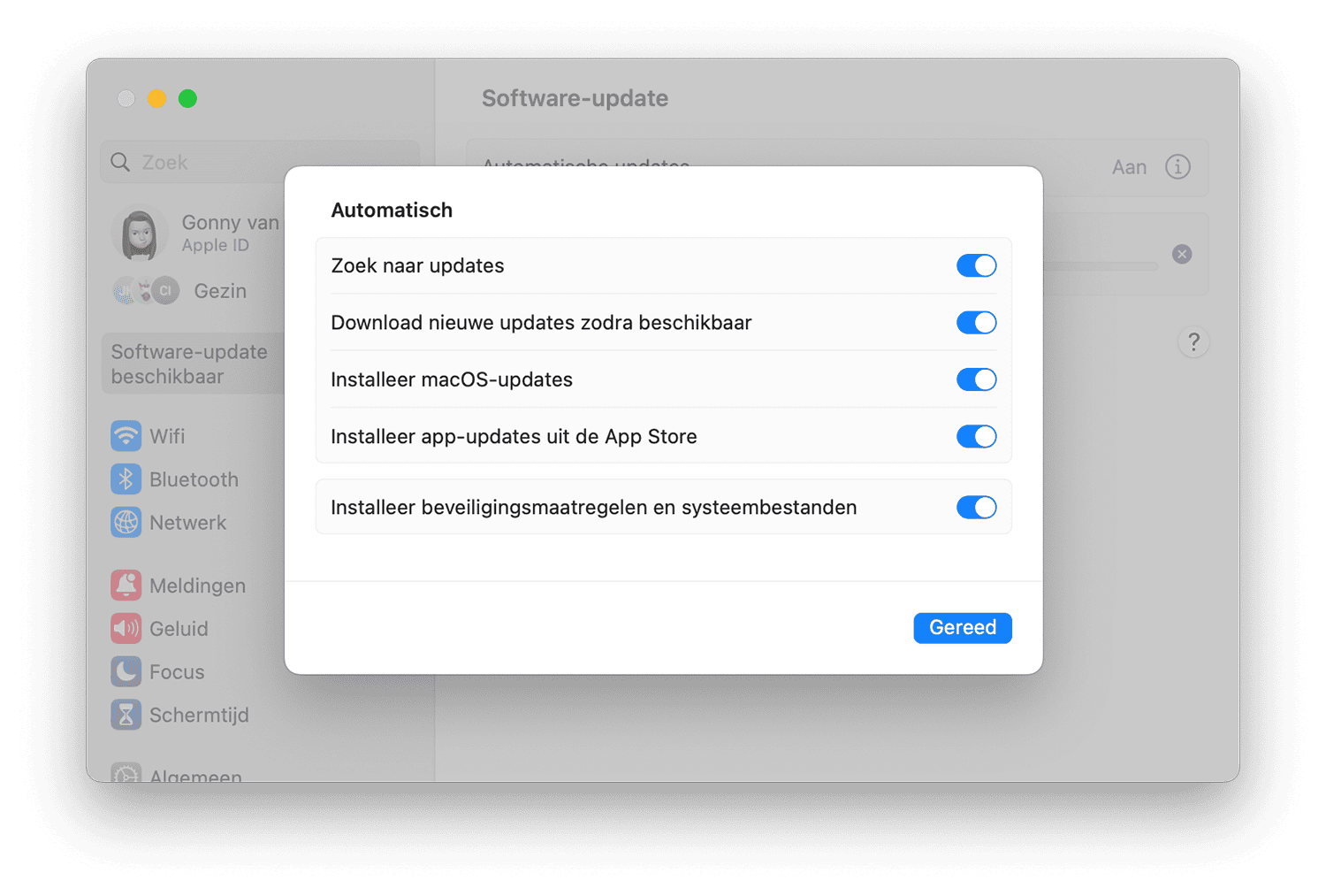 Automatische updates macOS Ventura
