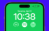 Spotify widget op het toegangsscherm