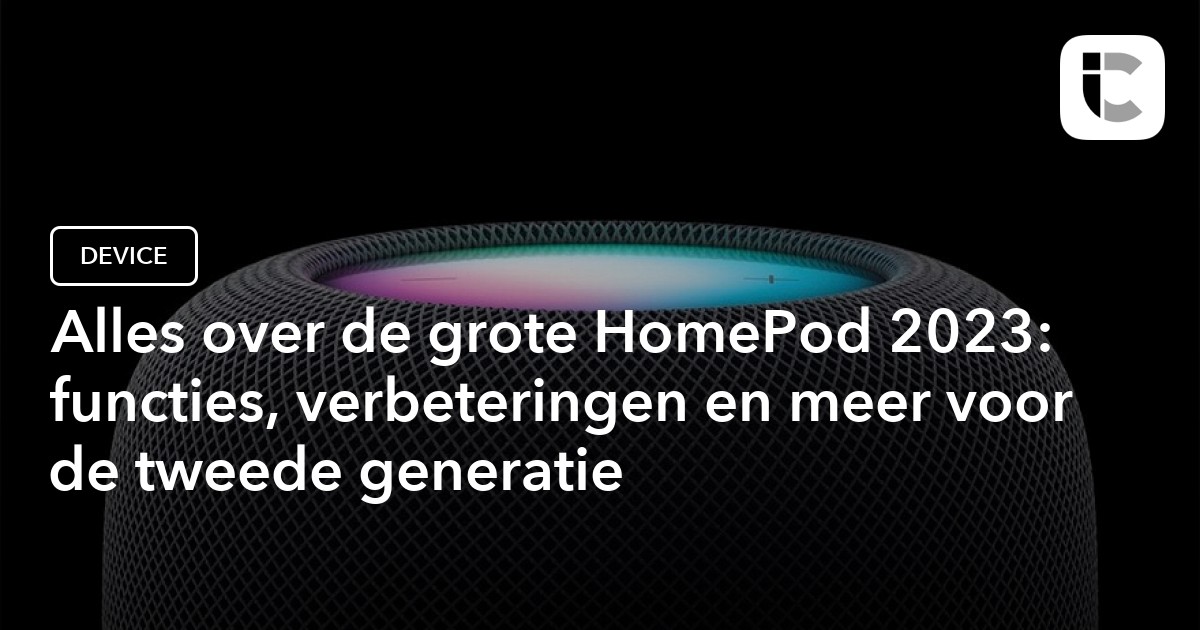 Apple HomePod 2023: prijs, functies, design en meer