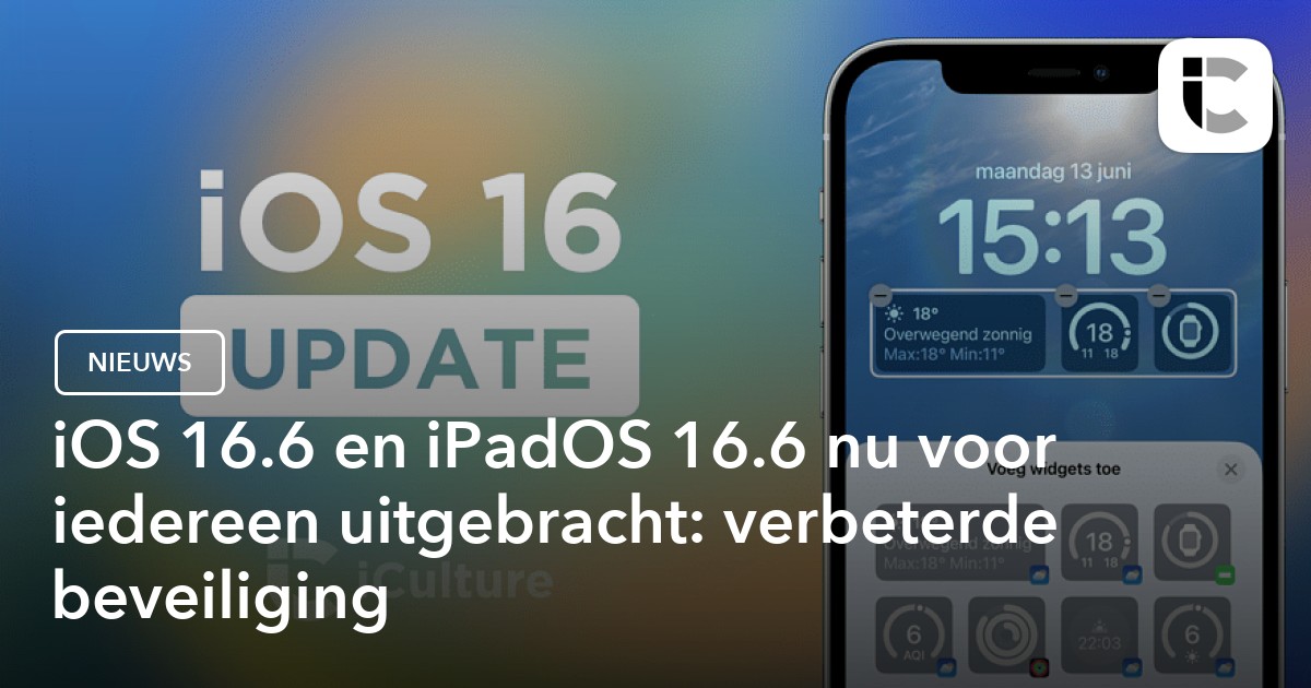 iOS 16.6 and iPadOS 16.6 available: this has been improved