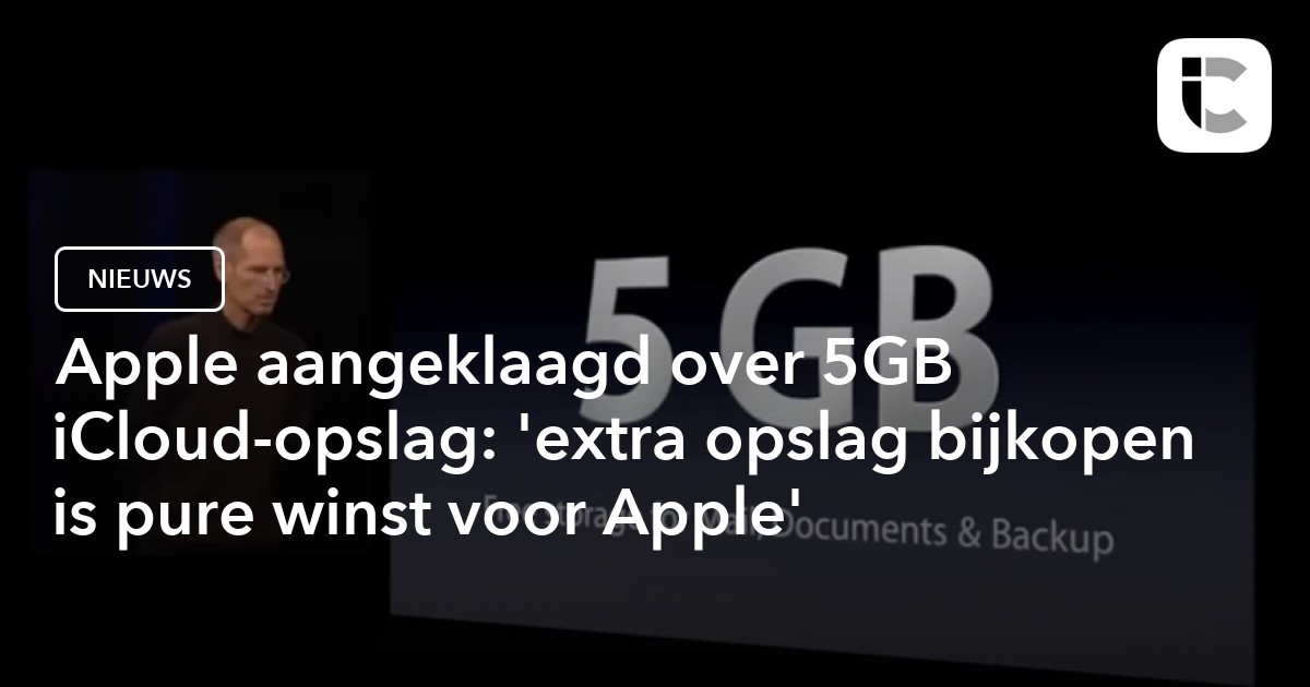 Apple menggugat penyimpanan iCloud sebesar 5GB: keuntungan murni