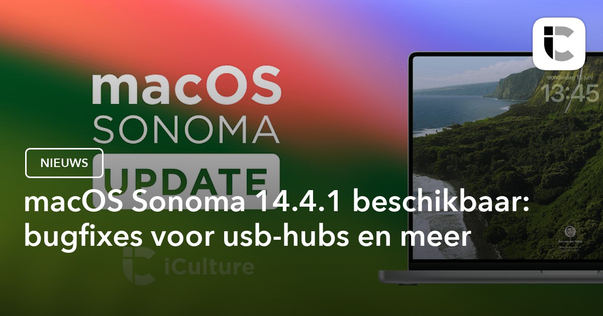 Доступна macOS Sonoma 14.4.1: обновление с исправлениями ошибок